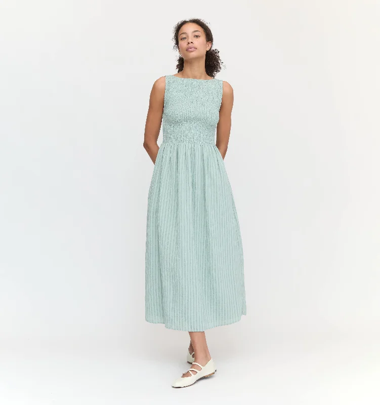 Floral print mini dresses for summer parties The Cosima Nap Dress - Sage Green Tonal Seersucker Floral print mini dresses for summer parties The Cosima Nap Dress - Sage Green Tonal Seersucker