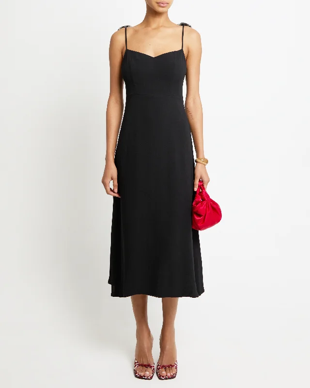 Midi dresses with V - necklines for a flattering and elongating effect Renee Dress