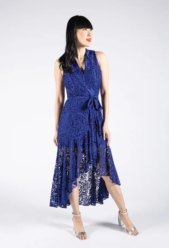 Plaid midi dresses for a fall - themed family gathering Deep V Neck Lace Dress