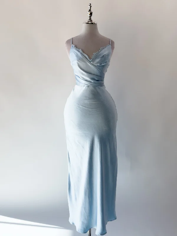 Midi dresses with one - shoulder designs for a modern and asymmetric style Michelle Maxi Dress - Steel Blue Midi dresses with one - shoulder designs for a modern and asymmetric style Michelle Maxi Dress - Steel Blue