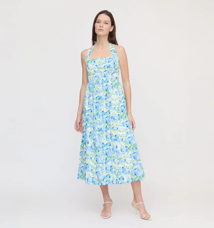 Satin mini dresses for a luxurious feel The Hill House x La Coqueta Fleur Midi Dress - Blue Watercolor Hydrangea Satin mini dresses for a luxurious feel The Hill House x La Coqueta Fleur Midi Dress - Blue Watercolor Hydrangea
