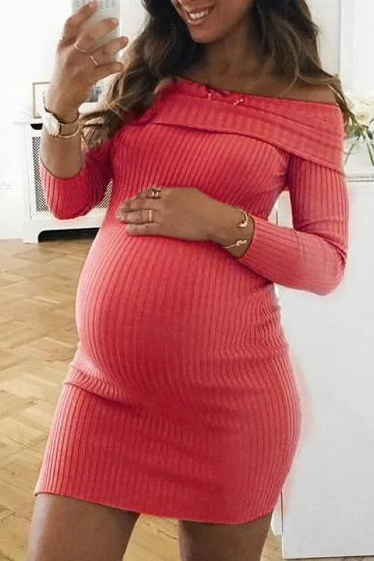 Plaid mini dresses for fall fashion Sexy Bodycon Off-the-shoulder Short Maternity Dress Plaid mini dresses for fall fashion Sexy Bodycon Off-the-shoulder Short Maternity Dress