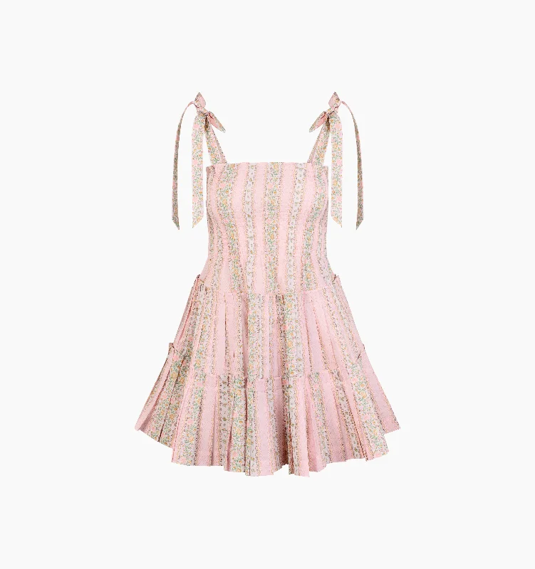 Pink Floral Stripe