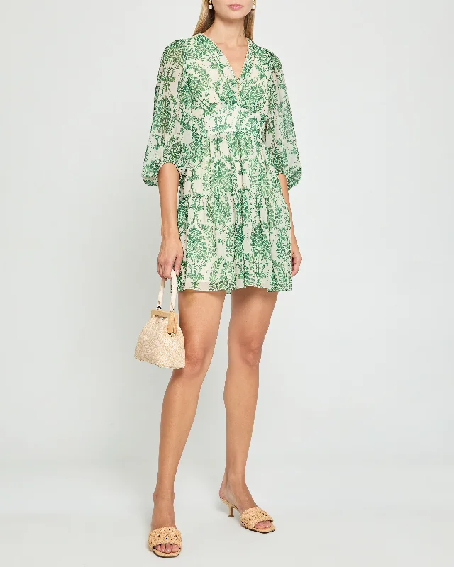 Midi dresses with puff sleeves for a vintage - inspired look Becca Dress