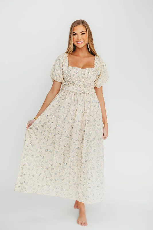 Midi dresses with button - front designs for a classic touch Finley 100% Cotton Peplum Midi Dress in Ivory/Blue - Bump & Nursing Friendly Midi dresses with button - front designs for a classic touch Finley 100% Cotton Peplum Midi Dress in Ivory/Blue - Bump & Nursing Friendly