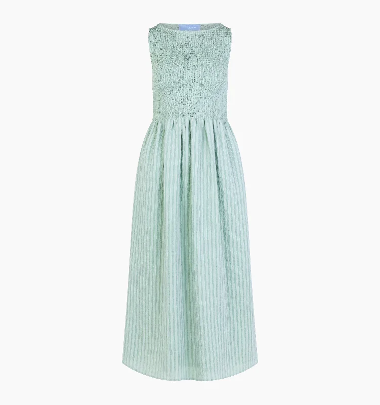 Sage Green Tonal Seersucker