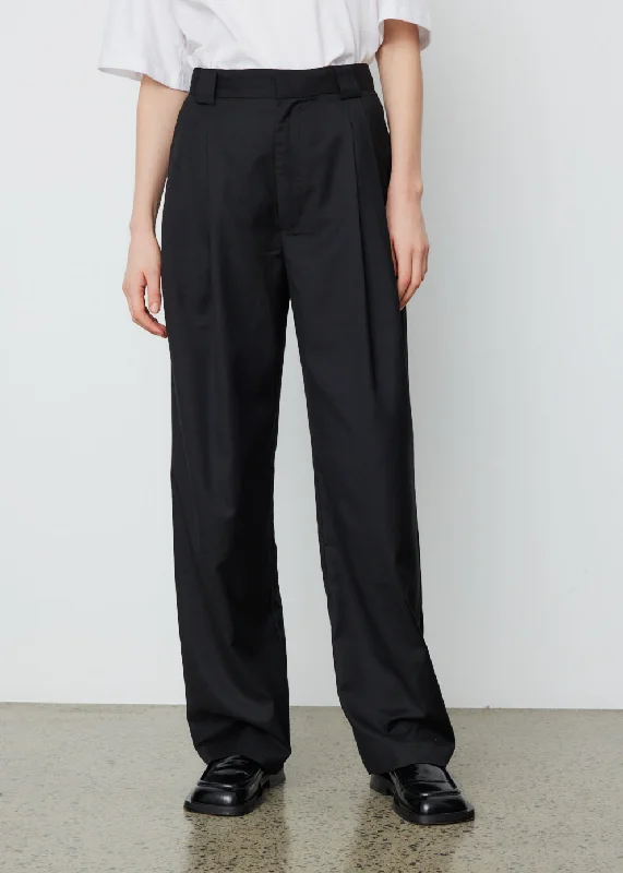 Straight - Leg Women's Vegan Leather Pants for a Chic LookSadie Trousers