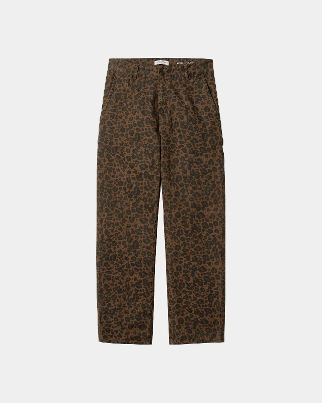 Wide - Leg Women's Chiffon Palazzo Pants for a Flowy AppealLeo Pierce Pant Straight | Tamarind Camo Leopard (garment dyed)