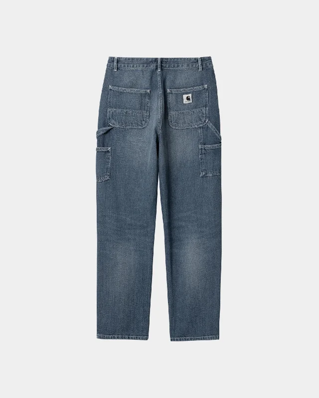 Bell - Bottom Style Women's Denim Pants with Embroidered DetailsPierce Pant Straight - Denim | Blue (dark used wash) Bell - Bottom Style Women's Denim Pants with Embroidered DetailsPierce Pant Straight - Denim | Blue (dark used wash)