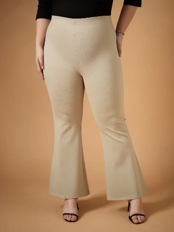 Bootcut Style Women's Stretch Denim Jeans in Dark WashWomen Light Beige Flared Bell Bottom Pants Bootcut Style Women's Stretch Denim Jeans in Dark WashWomen Light Beige Flared Bell Bottom Pants