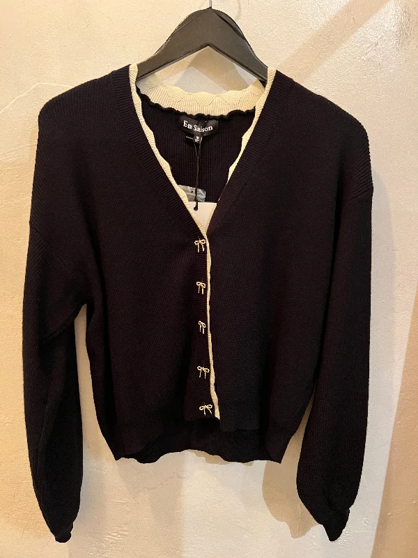 Men jackets with a media - friendly pocket for easy access to gadgetsBlack Evangeline Cardigan Men jackets with a media - friendly pocket for easy access to gadgetsBlack Evangeline Cardigan