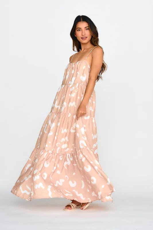 Sheath Women Dress with a Tailored Fit for a Professional LookBora Bora Tied Back Maxi Dress Print Beige Sheath Women Dress with a Tailored Fit for a Professional LookBora Bora Tied Back Maxi Dress Print Beige