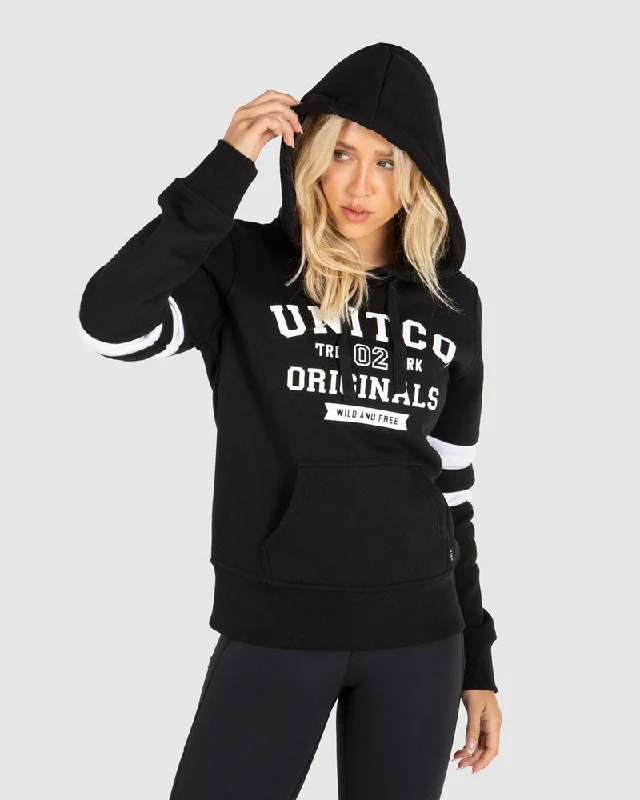 Women's sherpa - lined hoodie for extreme cold weather outdoor activitiesUnit College Ladies Hoodie Women's sherpa - lined hoodie for extreme cold weather outdoor activitiesUnit College Ladies Hoodie