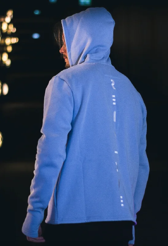 Women's long - sleeve cropped sweatshirt with ribbed cuffs for a snug fitICON SKY BLUE ZIP-HOODIE Women's long - sleeve cropped sweatshirt with ribbed cuffs for a snug fitICON SKY BLUE ZIP-HOODIE