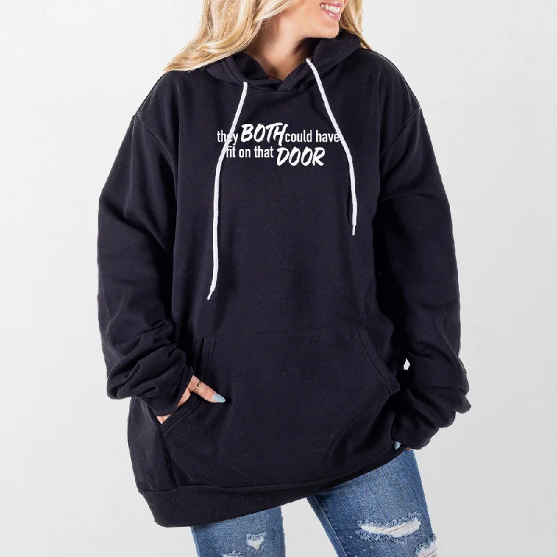 Women's cropped sweatshirt with a slogan graphic for a fun and expressive lookDoor Giant Hoodie Women's cropped sweatshirt with a slogan graphic for a fun and expressive lookDoor Giant Hoodie