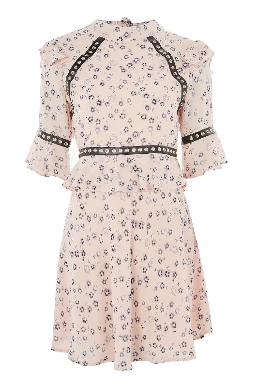Ball Gown Women Dress with a Full Skirt for a Princess - like LookFloral Print Skater Dress