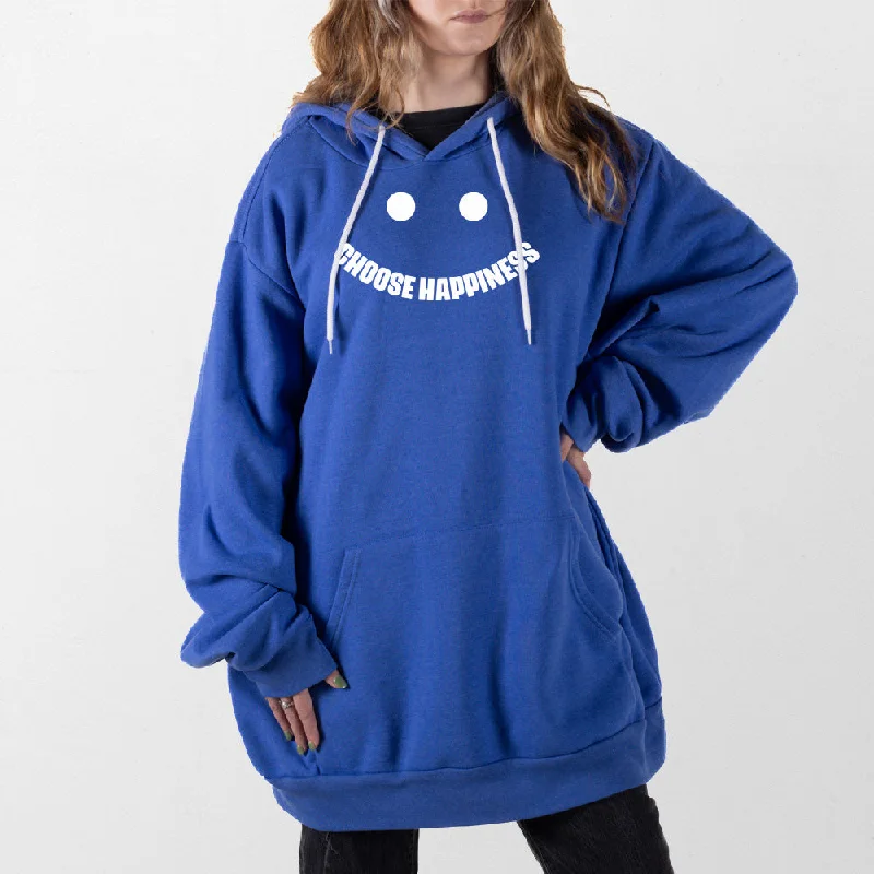 Women's hoodie with a kangaroo pocket and a pom - pom drawstring for added charmHappiness Giant Hoodie Women's hoodie with a kangaroo pocket and a pom - pom drawstring for added charmHappiness Giant Hoodie