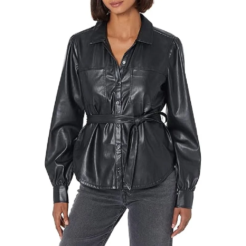 Men jackets with a hidden interior pocket for secure storageLeather Shirts Women With Full Button Closer And Hook&Loop Closer Men jackets with a hidden interior pocket for secure storageLeather Shirts Women With Full Button Closer And Hook&Loop Closer