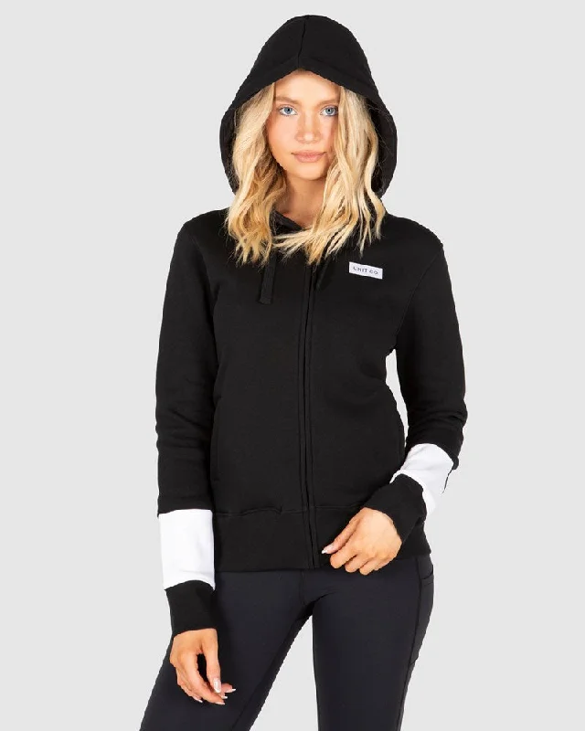 Women's zip - up sweatshirt in pastel blue for a soft and stylish outfitUnit Low Key Ladies Hoodie Women's zip - up sweatshirt in pastel blue for a soft and stylish outfitUnit Low Key Ladies Hoodie
