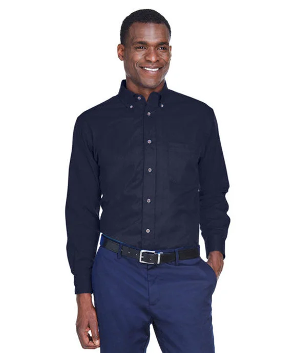 Women's sweatshirt with a mesh panel insert for breathability during workoutsM500T - Harriton Mens Tall Easy Blend™ Long-Sleeve Twill Shirt with Stain-Release | Navy Women's sweatshirt with a mesh panel insert for breathability during workoutsM500T - Harriton Mens Tall Easy Blend™ Long-Sleeve Twill Shirt with Stain-Release | Navy