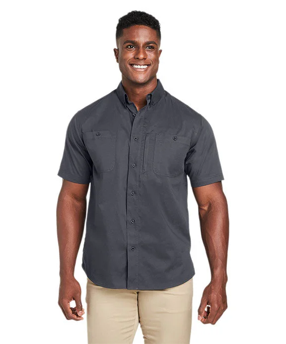 Women's fleece - lined hoodie with thumbholes for warmth in winterM585 - Harriton Mens Advantage IL Short-Sleeve Work Shirt | Dark Charcoal Women's fleece - lined hoodie with thumbholes for warmth in winterM585 - Harriton Mens Advantage IL Short-Sleeve Work Shirt | Dark Charcoal