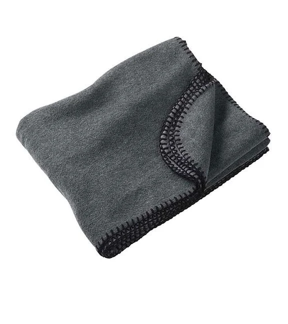 Women's zip - front sweatshirt with contrast stitching for a sporty aestheticM999 - Harriton Fleece Blanket | Charcoal Women's zip - front sweatshirt with contrast stitching for a sporty aestheticM999 - Harriton Fleece Blanket | Charcoal
