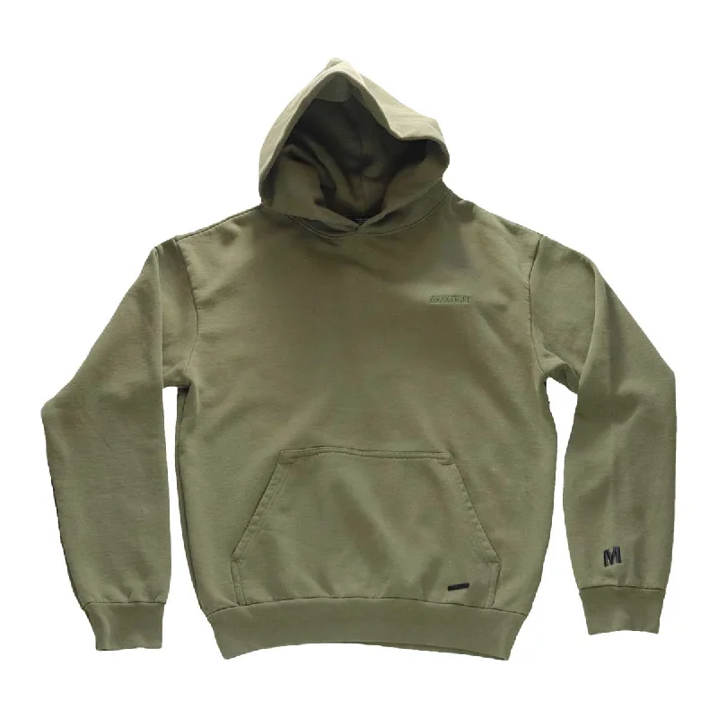 Women's long - sleeve cropped sweatshirt with ribbed cuffs for a snug fitMarathon Life Hoodie - Olive Women's long - sleeve cropped sweatshirt with ribbed cuffs for a snug fitMarathon Life Hoodie - Olive