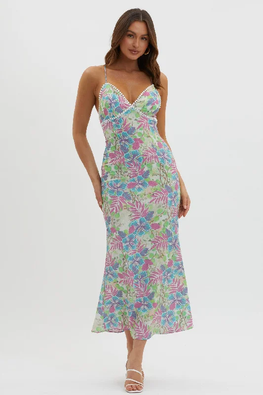 Ball Gown Women Dress with a Full Skirt for a Princess - like LookNew Acquaintance Low Back Dress Floral Pink Ball Gown Women Dress with a Full Skirt for a Princess - like LookNew Acquaintance Low Back Dress Floral Pink