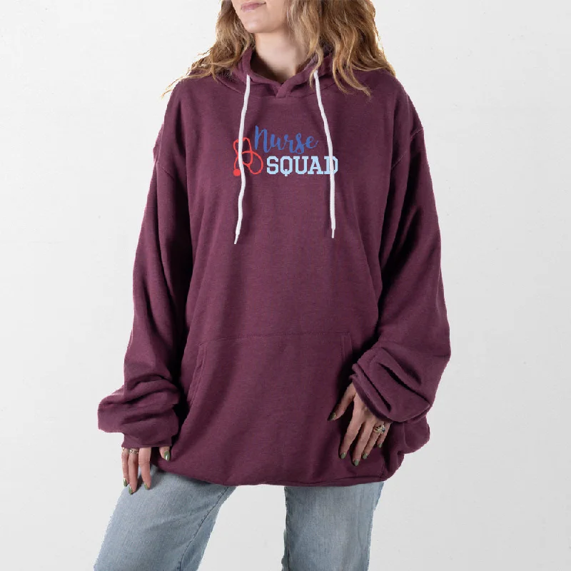 Women's tie - front hoodie in a lightweight fabric for summer layeringNurse Squad Giant Hoodie