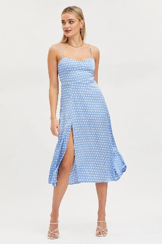 Sheath Women Dress with a Tailored Fit for a Professional LookPolka Dot Midi Dress Sleeveless Sweetheart Neckline Sheath Women Dress with a Tailored Fit for a Professional LookPolka Dot Midi Dress Sleeveless Sweetheart Neckline