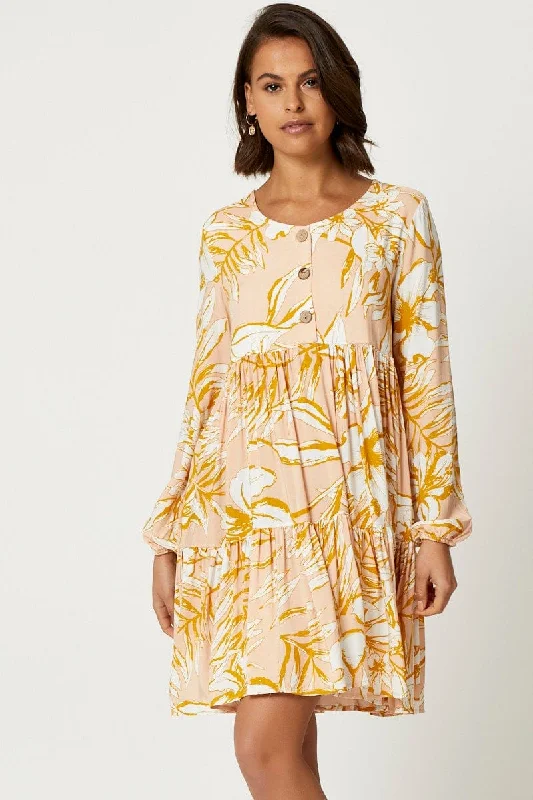 Little Black Women Dress with Sequins for a Glamorous Night OutPrint Button Front Dress