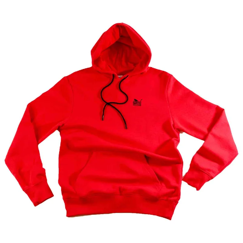 Women's mock - neck sweatshirt made of moisture - wicking material for fitness usePUMA x TMC Everyday Hussle Collection Hoodie - Red Women's mock - neck sweatshirt made of moisture - wicking material for fitness usePUMA x TMC Everyday Hussle Collection Hoodie - Red