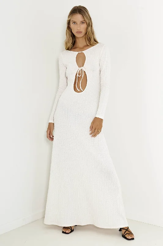 Sleeveless Women Dress in Bright Colors for Summer PartiesSNDYS Tallulah Maxi Dress White