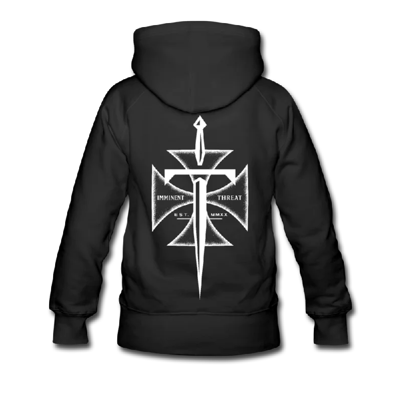 Women's color - block hoodie combining bold hues for a fashion - forward statementWomen’s Maltese Cross Premium Hoodie Women's color - block hoodie combining bold hues for a fashion - forward statementWomen’s Maltese Cross Premium Hoodie