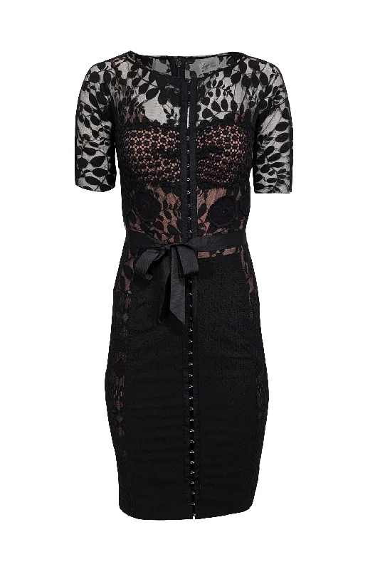 Mermaid - Style Women Dress with a Fitted Silhouette for Special Occasions Mermaid - Style Women Dress with a Fitted Silhouette for Special Occasions Beguile by Byron Lars - Black Lace Short Sleeve Sheath Dress Sz S Mermaid - Style Women Dress with a Fitted Silhouette for Special Occasions Mermaid - Style Women Dress with a Fitted Silhouette for Special Occasions Beguile by Byron Lars - Black Lace Short Sleeve Sheath Dress Sz S