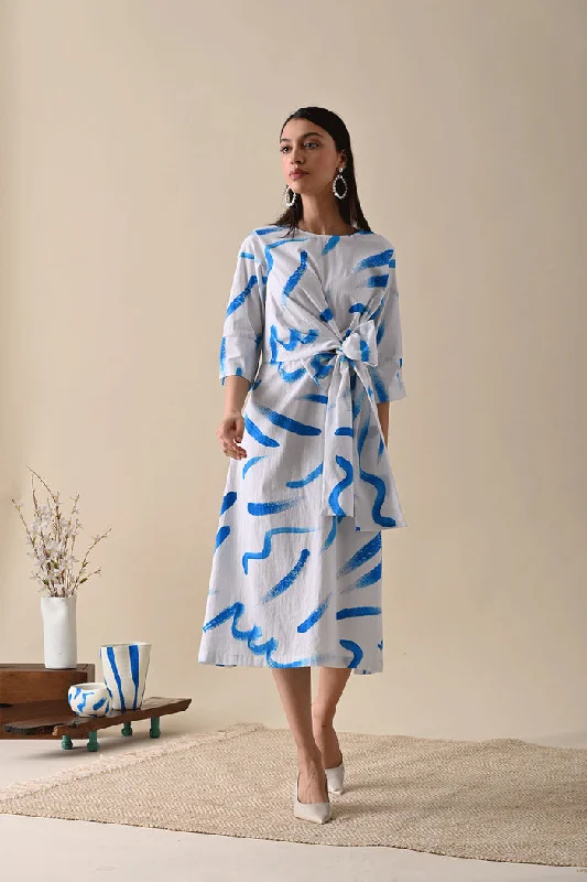 Off - the - Shoulder Women Dress for a Romantic and Feminine Look Off - the - Shoulder Women Dress for a Romantic and Feminine Look CLAIRE BLUE PRINT DRESS Off - the - Shoulder Women Dress for a Romantic and Feminine Look Off - the - Shoulder Women Dress for a Romantic and Feminine Look CLAIRE BLUE PRINT DRESS