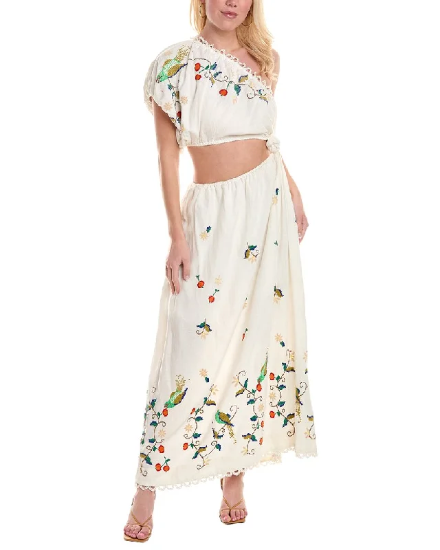 Off - the - Shoulder Women Dress for a Romantic and Feminine Look Off - the - Shoulder Women Dress for a Romantic and Feminine Look FARM Rio Pitanga Linen-Blend Maxi Dress Off - the - Shoulder Women Dress for a Romantic and Feminine Look Off - the - Shoulder Women Dress for a Romantic and Feminine Look FARM Rio Pitanga Linen-Blend Maxi Dress