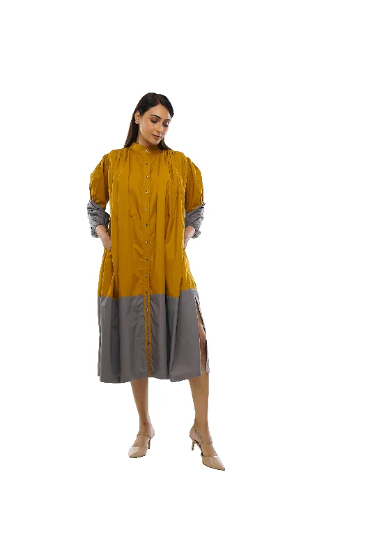 Ruffled Women Dress with Multiple Layers for a Playful and Girly Style Ruffled Women Dress with Multiple Layers for a Playful and Girly Style Musterd gather neck pannel dress