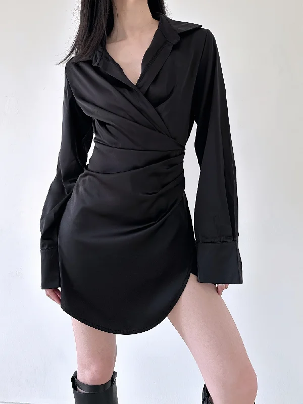 Halter Neck Women Dress to Show Off the Shoulders and Neckline Halter Neck Women Dress to Show Off the Shoulders and Neckline Sixsr Solid V-neck Ruched Asymmetrical Dress, Elegant Long Sleeve Slim Dress For Spring & Fall, Women's Clothing Halter Neck Women Dress to Show Off the Shoulders and Neckline Halter Neck Women Dress to Show Off the Shoulders and Neckline Sixsr Solid V-neck Ruched Asymmetrical Dress, Elegant Long Sleeve Slim Dress For Spring & Fall, Women's Clothing