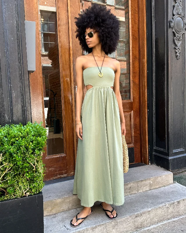 Maxi dresses with ribbed textures for a unique and tactile lookAlli Dress