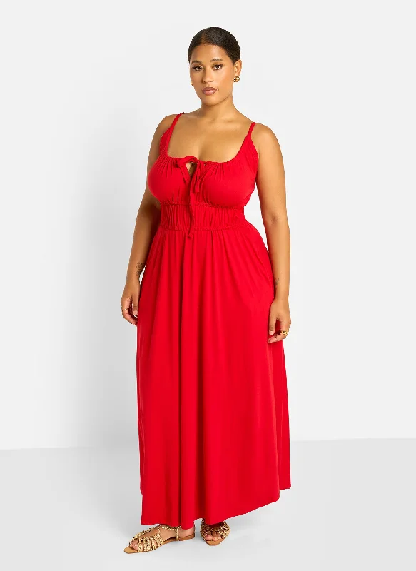 Sequined maxi dresses for formal evening galasBai Peasant Top Skater Maxi Dress - Red Sequined maxi dresses for formal evening galasBai Peasant Top Skater Maxi Dress - Red