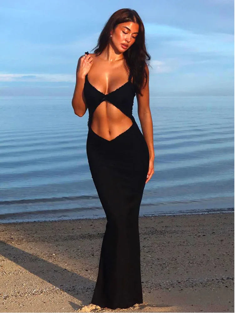 Maxi dresses with an asymmetric hem for a fashion - forward and eye - catching designLace Hollowed Out Summer Women Maxi Dress Maxi dresses with an asymmetric hem for a fashion - forward and eye - catching designLace Hollowed Out Summer Women Maxi Dress