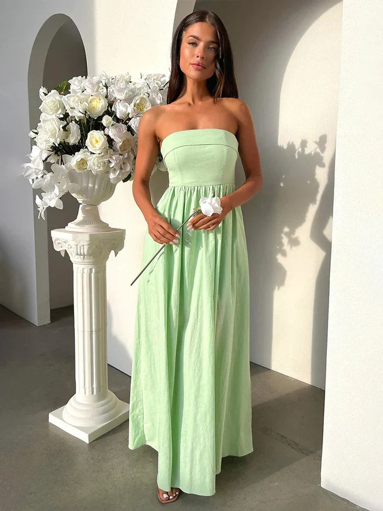 Maxi dresses with a keyhole back for a sexy detailPleated A-line Long Off Shoulder Backless Nightclub Spring Summer Maxi Dress Maxi dresses with a keyhole back for a sexy detailPleated A-line Long Off Shoulder Backless Nightclub Spring Summer Maxi Dress