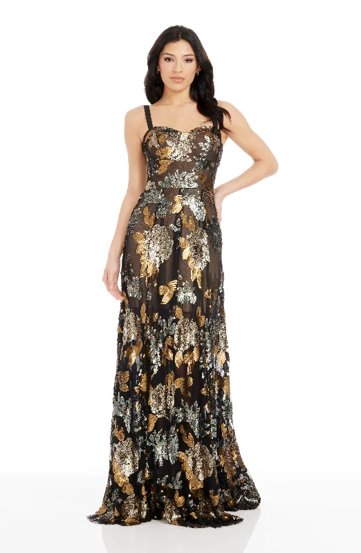 Maxi dresses with geometric prints for a contemporary aestheticAnabel Dress