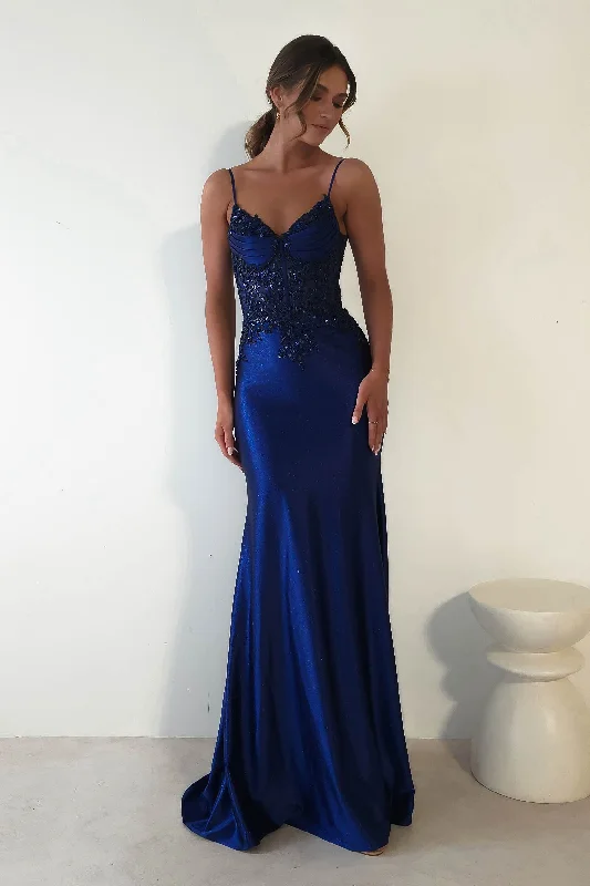 Linen maxi dresses for a breathable and lightweight summer optionEternity Glitter Bodycon Gown | Midnight Blue Linen maxi dresses for a breathable and lightweight summer optionEternity Glitter Bodycon Gown | Midnight Blue