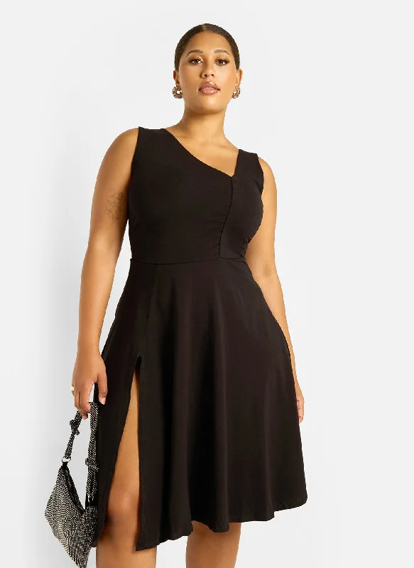 Cotton maxi dresses for a comfortable and everyday - wear optionJuliette Assymetrical Skater Midi Dress Cotton maxi dresses for a comfortable and everyday - wear optionJuliette Assymetrical Skater Midi Dress