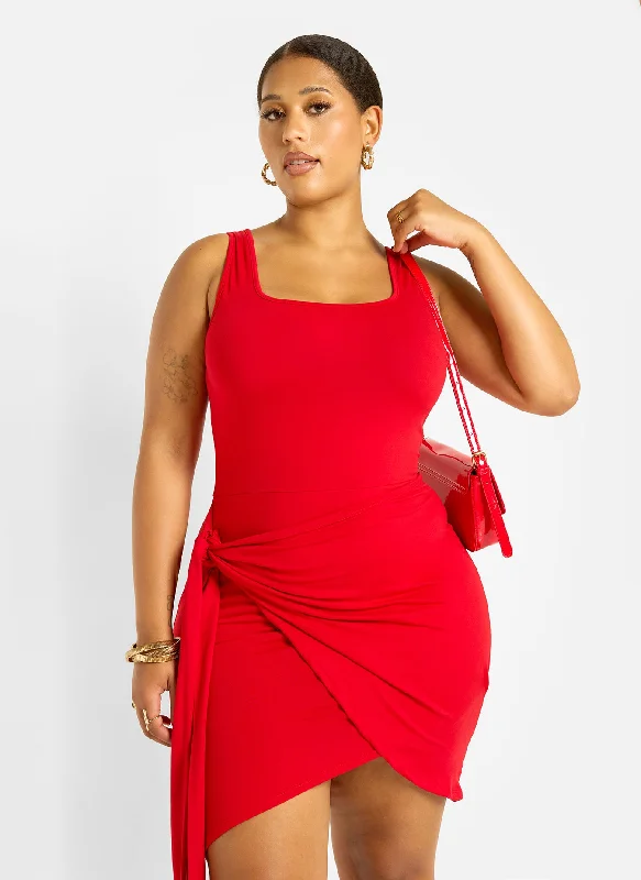 Leather maxi dresses for an edgy and bold appearanceKendra Draped Bodycon Mini Dress Leather maxi dresses for an edgy and bold appearanceKendra Draped Bodycon Mini Dress