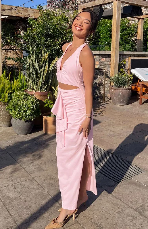 Floral print maxi dresses for summer garden partiesRaelynn Pink Maxi Dress