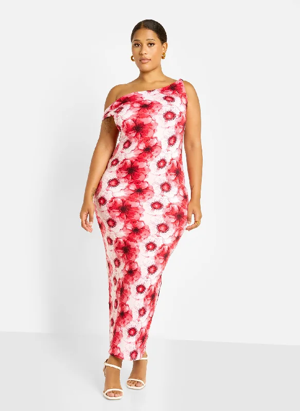 Maxi dresses with cut - out details on the sides for a modern edgeStephanie Knotted Sleeve Bodycon Maxi Dress - Floral Maxi dresses with cut - out details on the sides for a modern edgeStephanie Knotted Sleeve Bodycon Maxi Dress - Floral