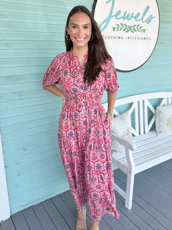 Velvet maxi dresses with long sleeves for winter weddings(THML) The Greenwich Pink Maxi Dress Velvet maxi dresses with long sleeves for winter weddings(THML) The Greenwich Pink Maxi Dress
